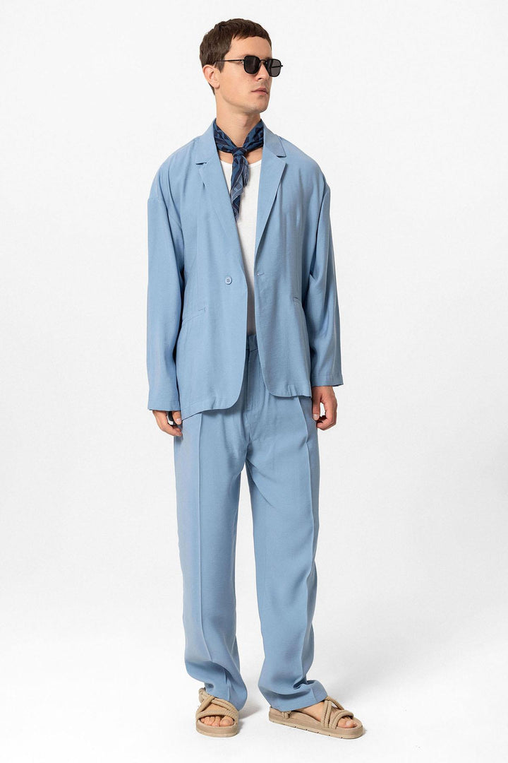 ANT Oversized Unlined Men's Blazer Jacket - Brick