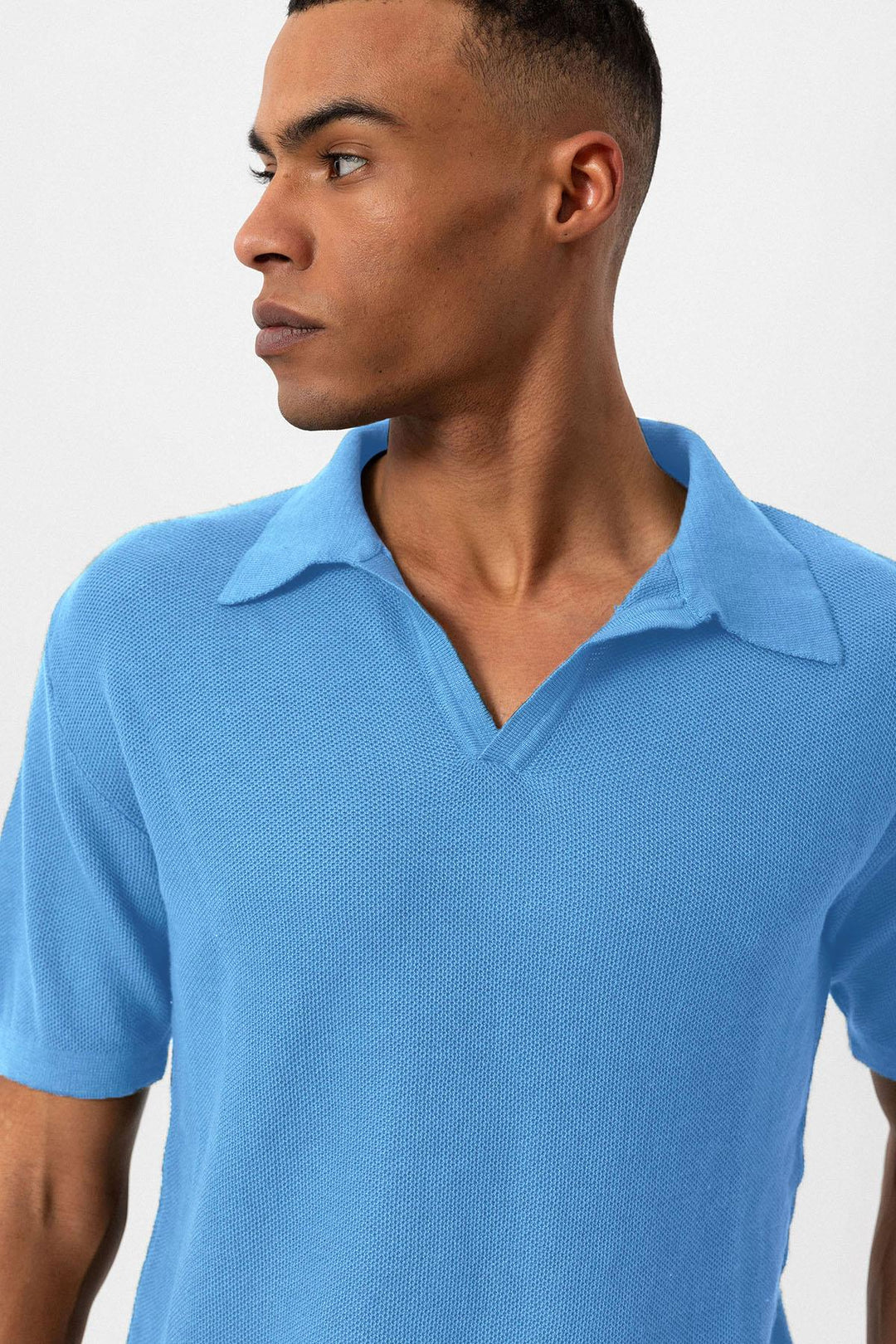 ANT Polo Yaka Erkek Triko T-Shirt - Bellflower