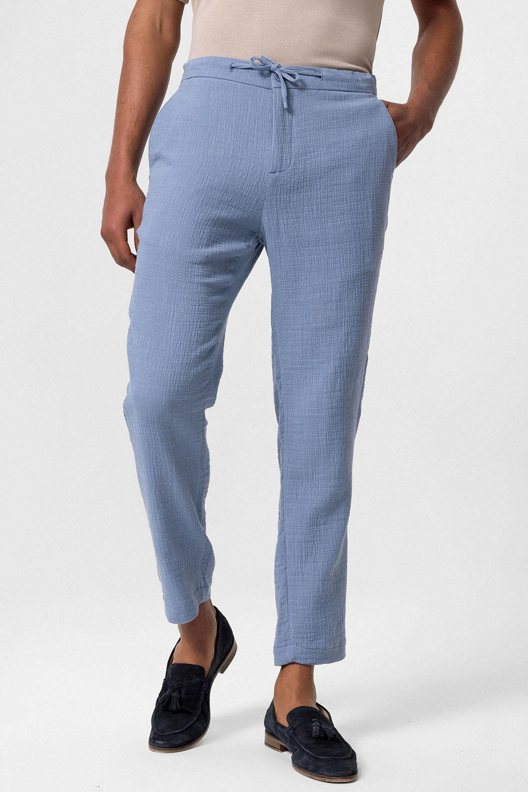 ANT Regular Fit Men's Trousers with Drawstring Waist - Paterna