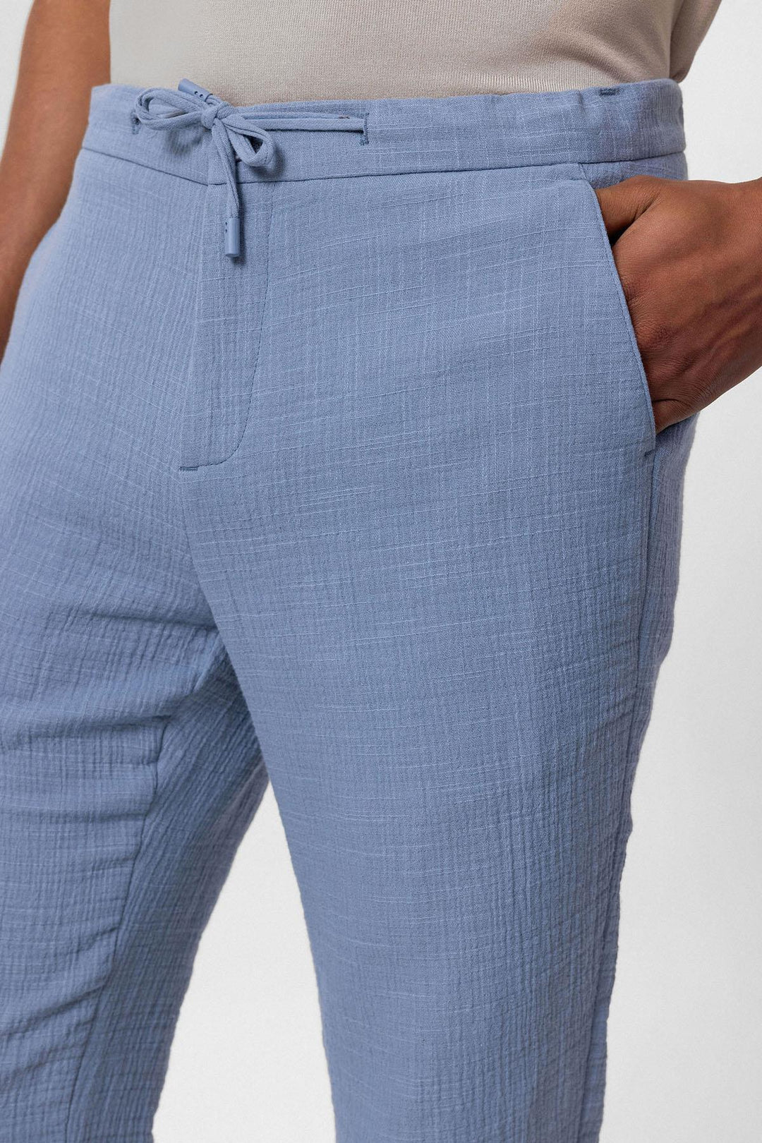 ANT Regular Fit Men's Trousers with Drawstring Waist - Paterna