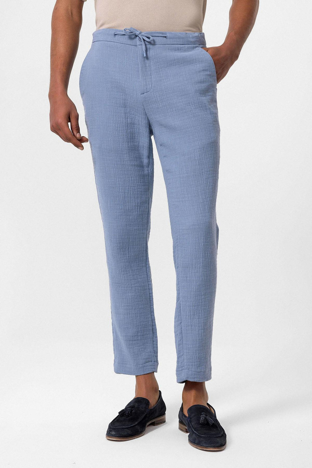 ANT Regular Fit Men's Trousers with Drawstring Waist - Paterna