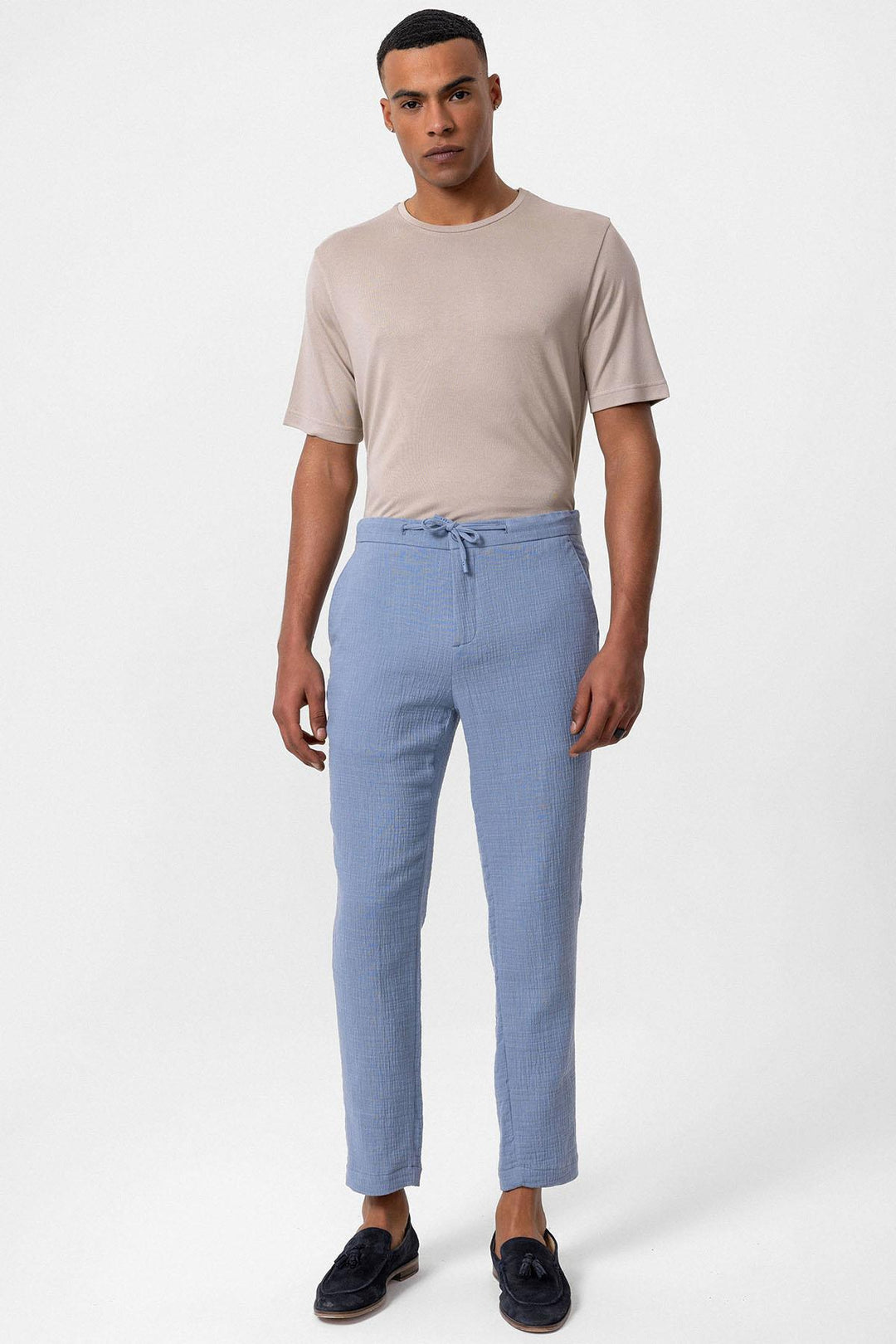 ANT Regular Fit Men's Trousers with Drawstring Waist - Paterna
