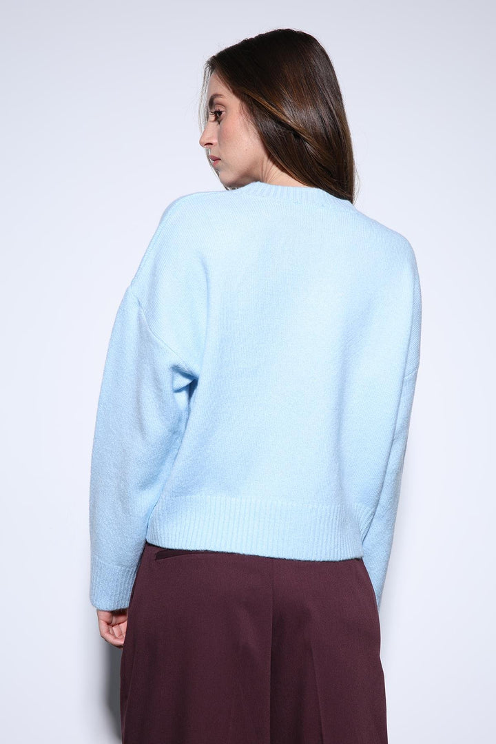 ANT Antioch Blue Wool Blend Women's Sweater - Mechanicsville