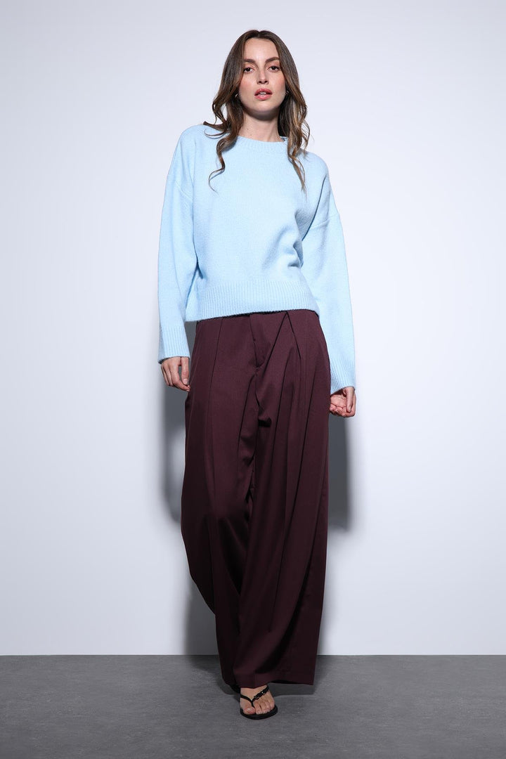 ANT Antioch Blue Wool Blend Women's Sweater - Mechanicsville