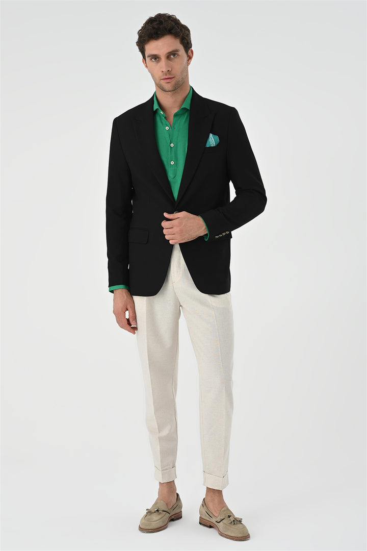 ANT Metal Single Button Men's Blazer Jacket - Cascais