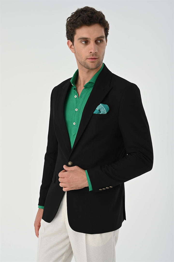 ANT Metal Single Button Men's Blazer Jacket - Cascais