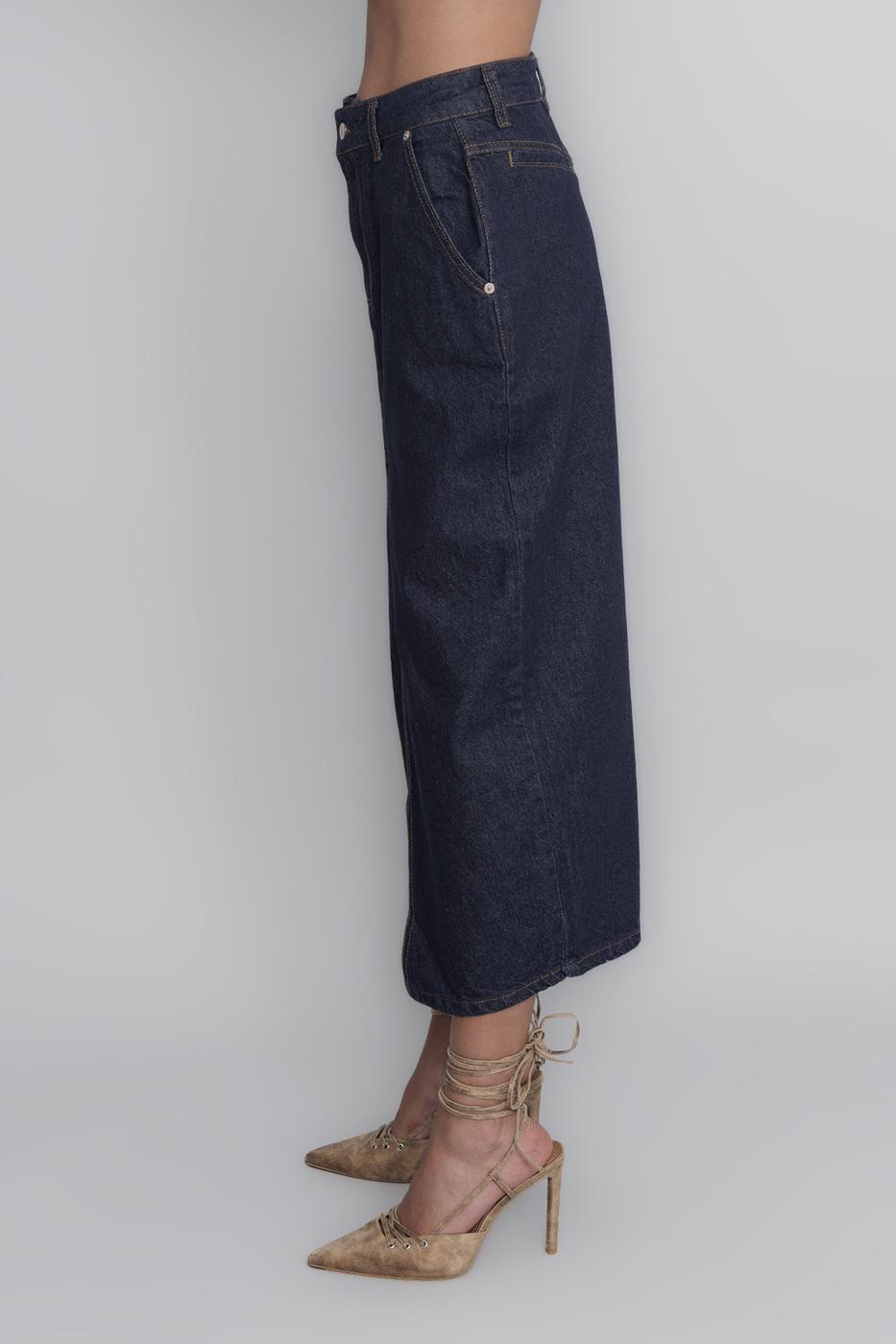BSL Women Midi Denim Pencil Skirt - Richmond