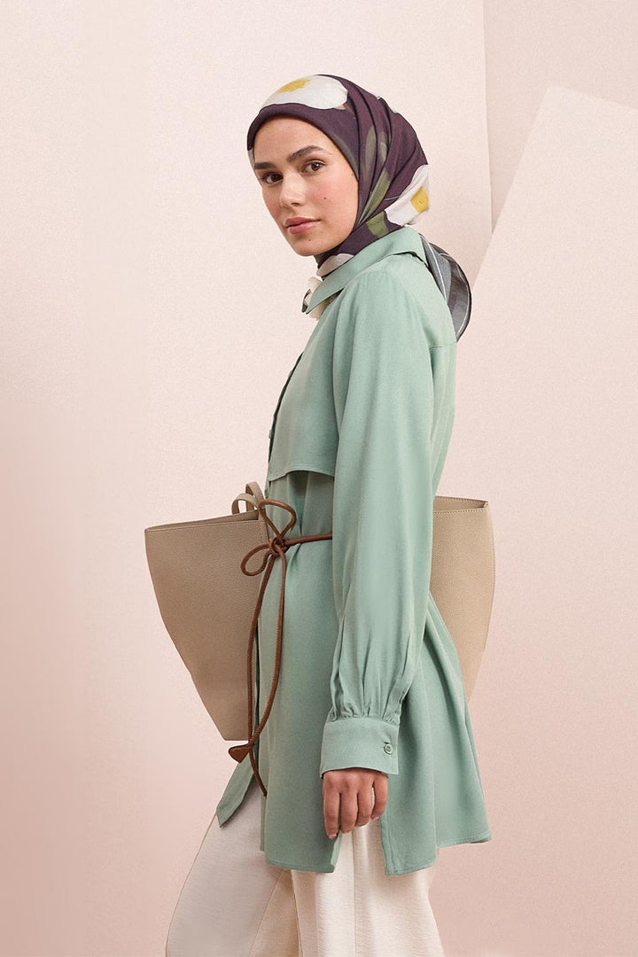 TLD Women Allday Mint Mint-Front Windbreaker Shirt - Berdiansk