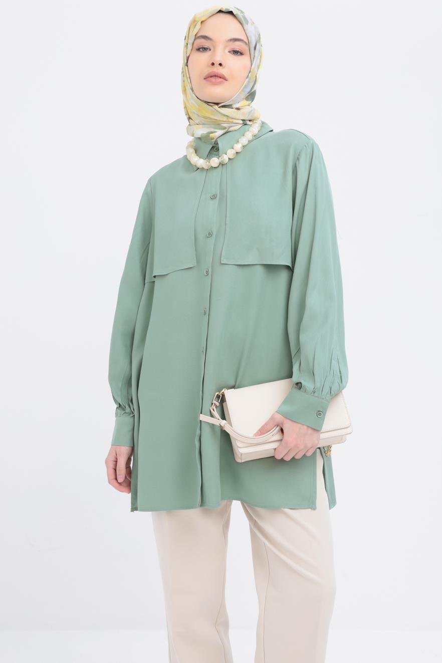 TLD Women Allday Mint Mint-Front Windbreaker Shirt - Berdiansk