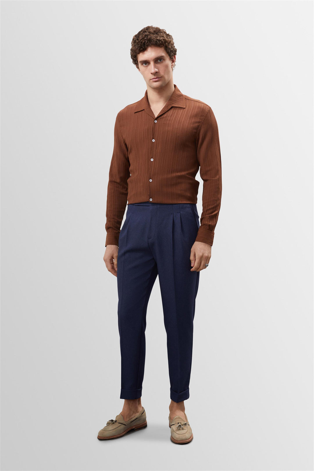 ANT Muslin Fabric Slim Fit Men's Shirt - Irvine