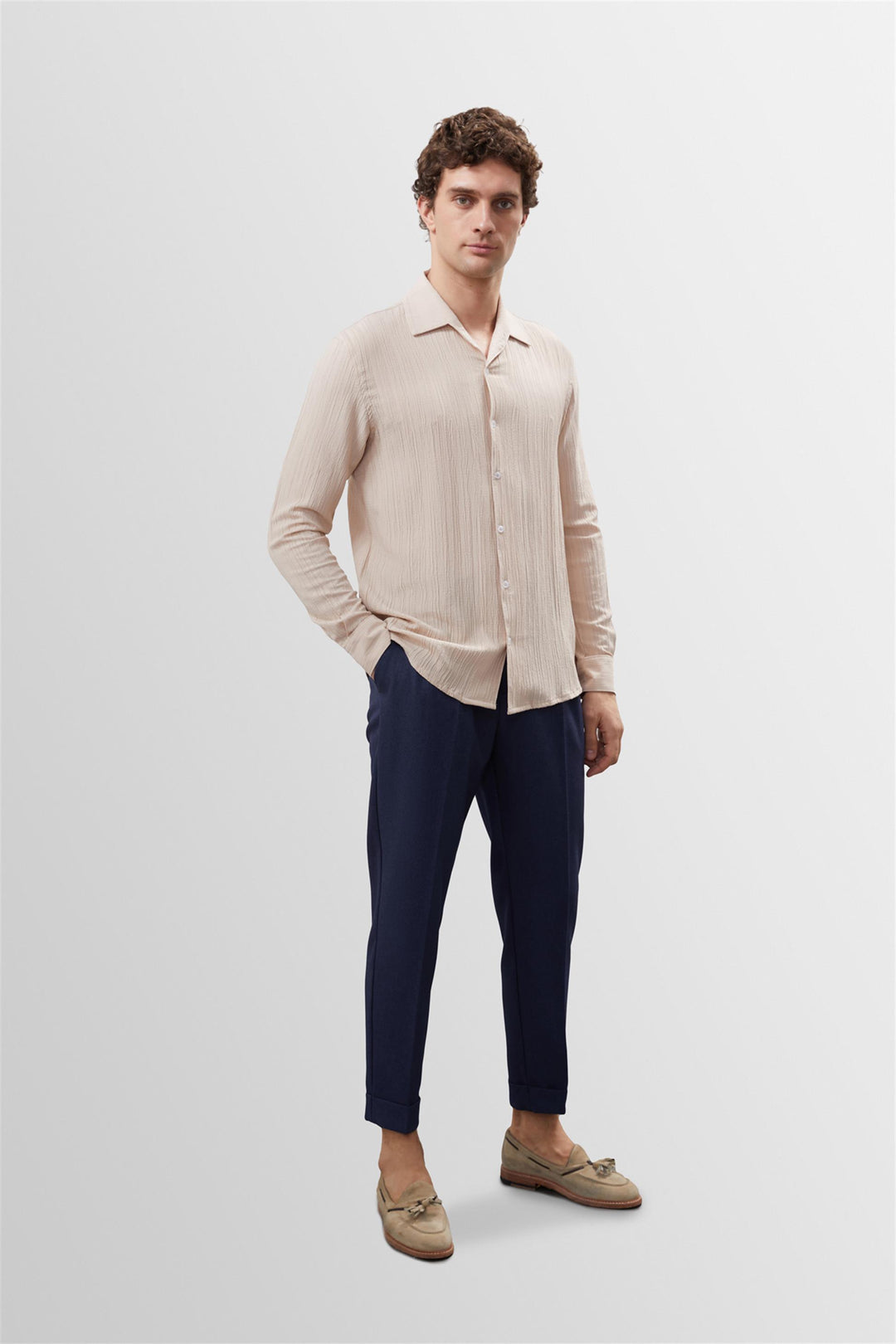 ANT Muslin Fabric Slim Fit Men's Shirt - Avignon