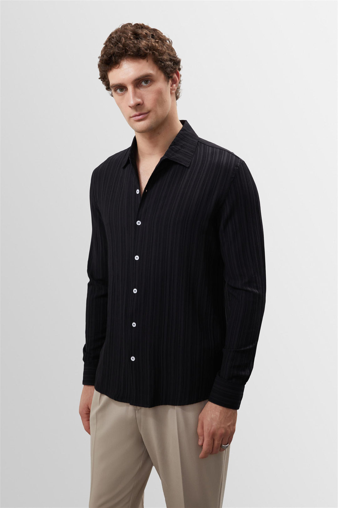 ANT Muslin Fabric Slim Fit Men's Shirt - Vawkavysk