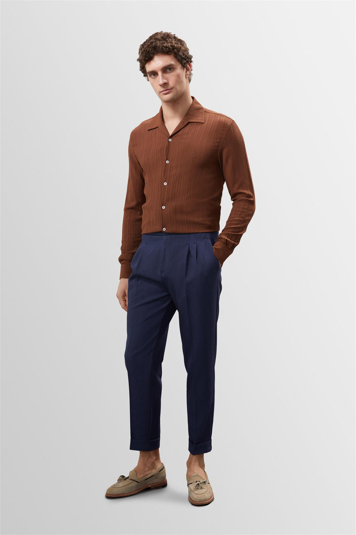 ANT Muslin Fabric Slim Fit Men's Shirt - Irvine