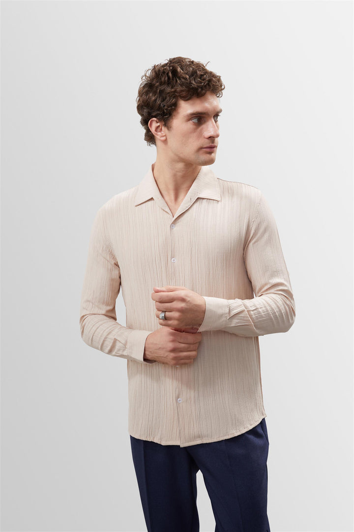 ANT Muslin Fabric Slim Fit Men's Shirt - Avignon