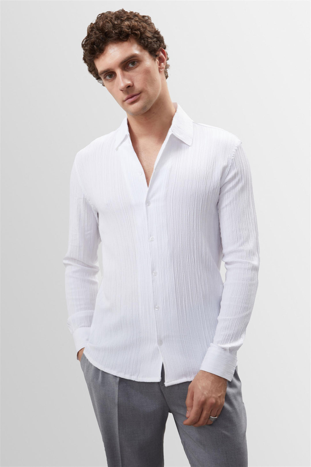 ANT Muslin Fabric Slim Fit Men's Shirt - Cabo San Lucas