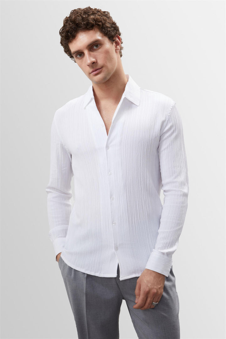 ANT Muslin Fabric Slim Fit Men's Shirt - Cabo San Lucas