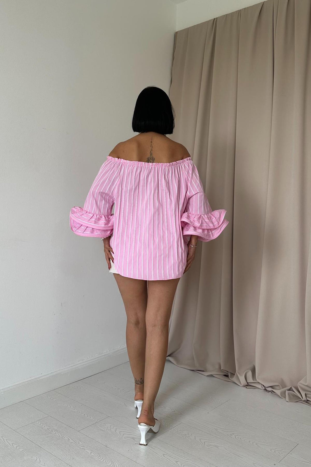 ELS Elasticated Waist Blouse - Pink - Cicero