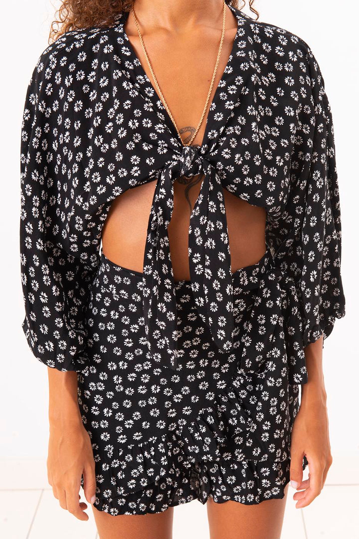BSL Women Tie Front Blouse - Santa Monica