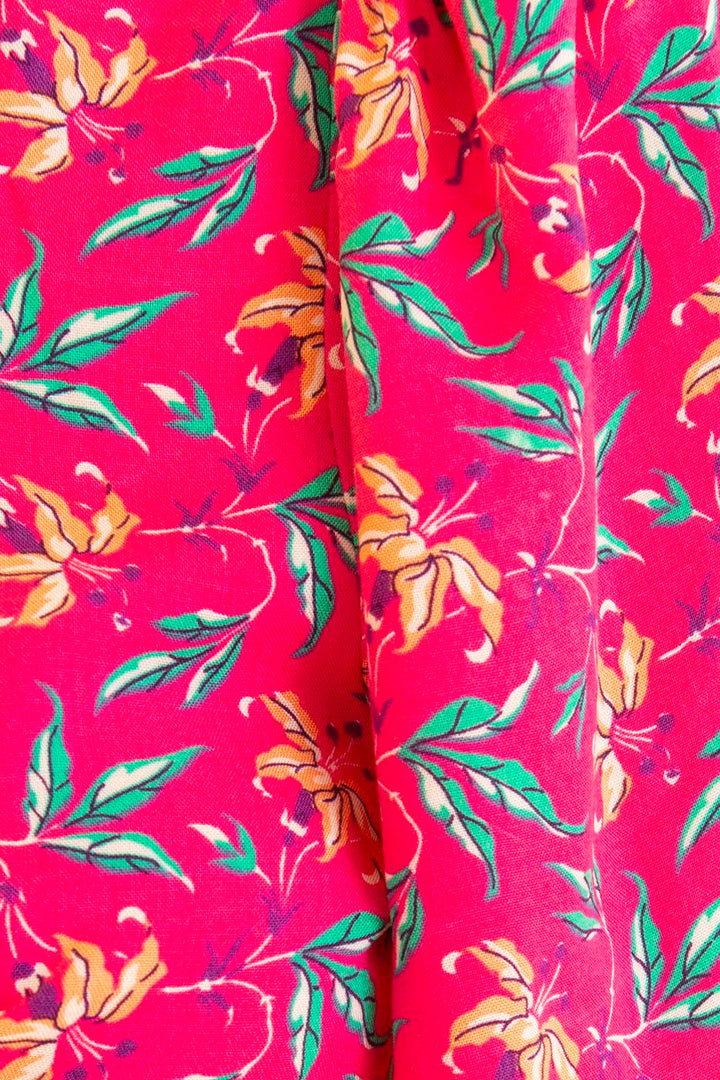 BSL Women Tie Front Crop Blouse - Houma