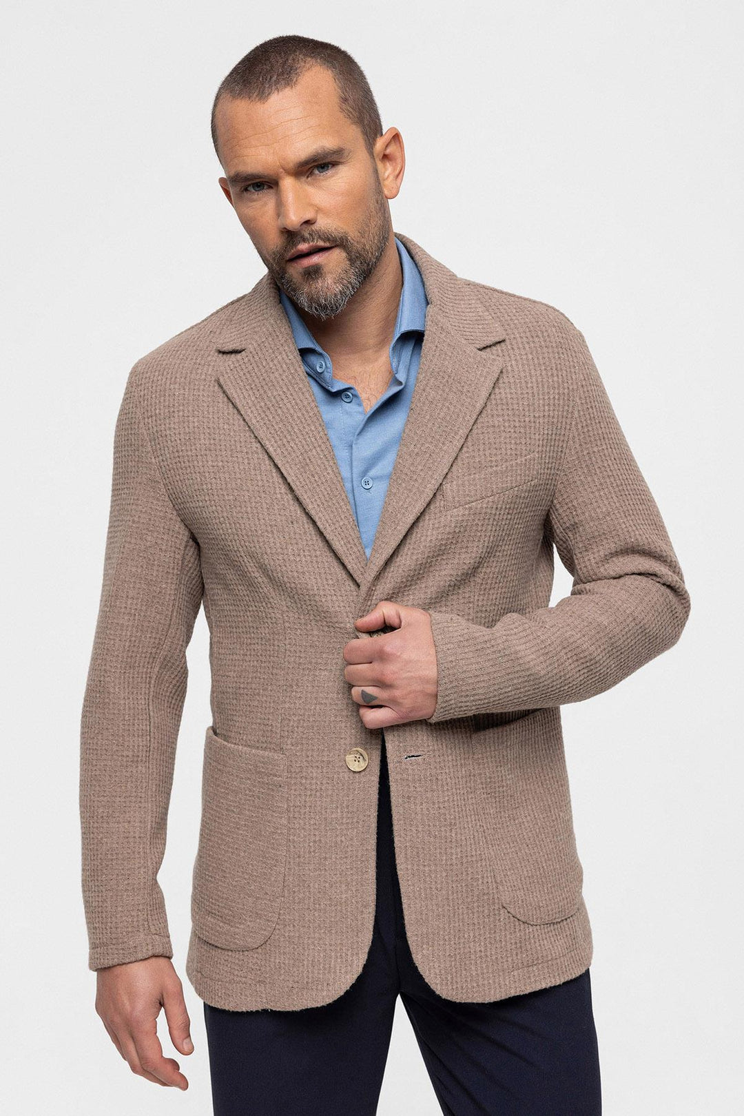 ANT Knitted Textured Men's Jacket - Mount Pleasant
