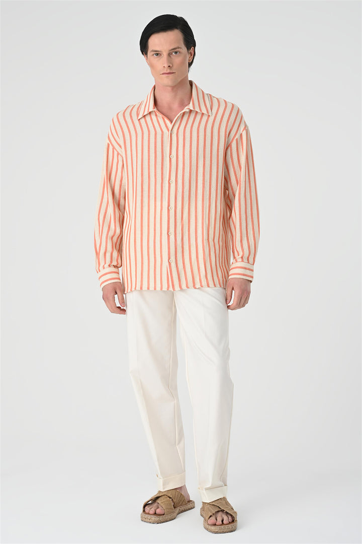 ANT Oversize Striped Men's Shirt - Cagnes-sur-Mer