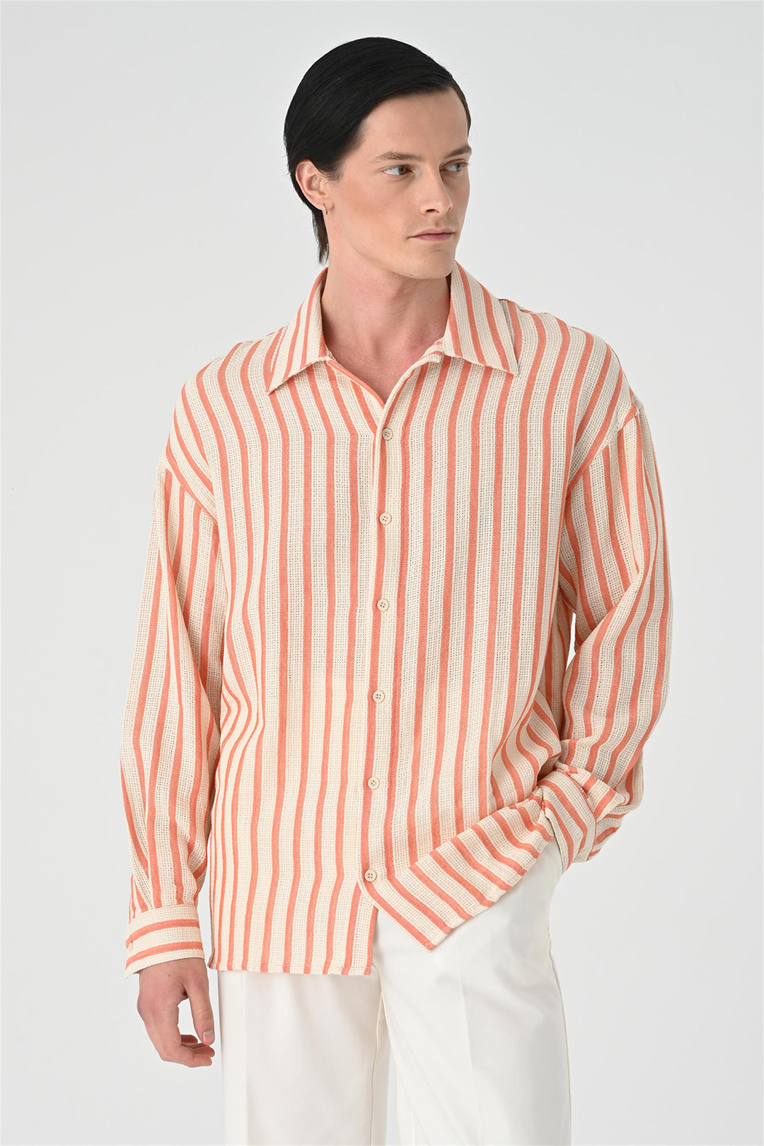 ANT Oversize Striped Men's Shirt - Cagnes-sur-Mer