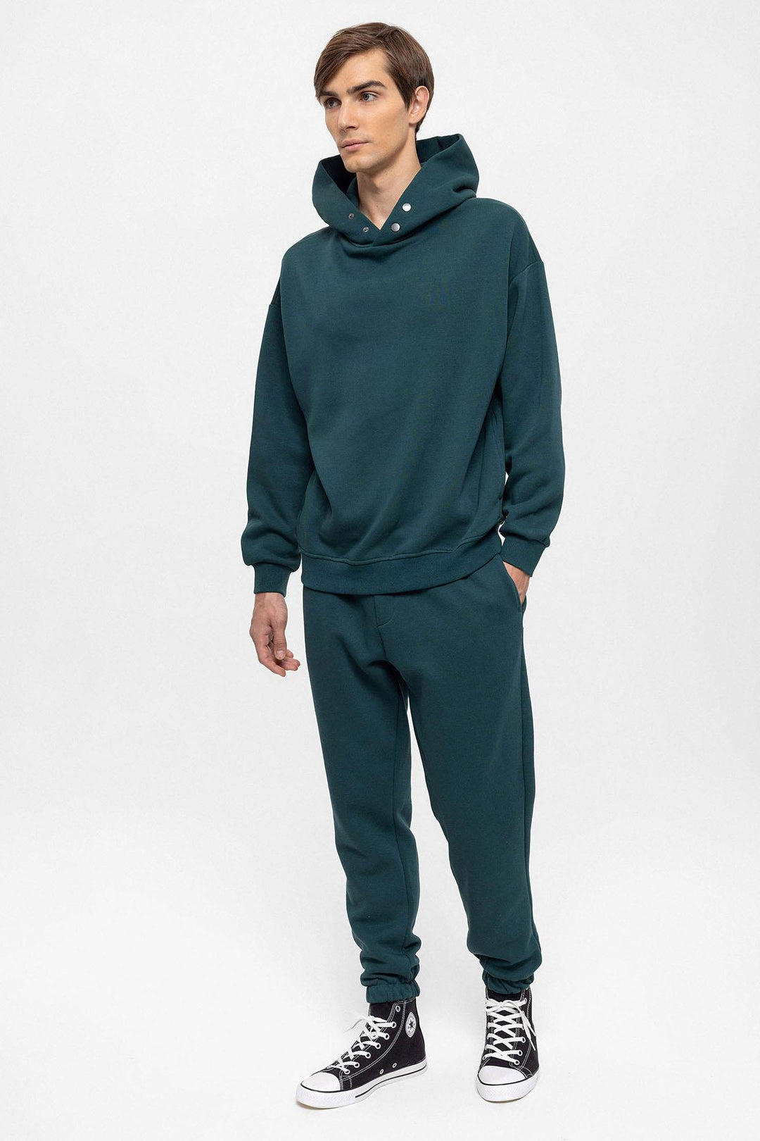 ANT Oversize Hooded Men's Sweatshirt - Poti