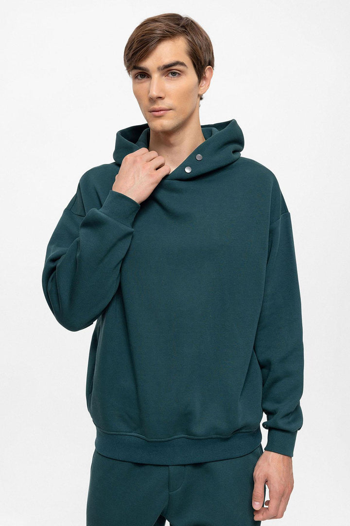 ANT Oversize Hooded Men's Sweatshirt - Poti