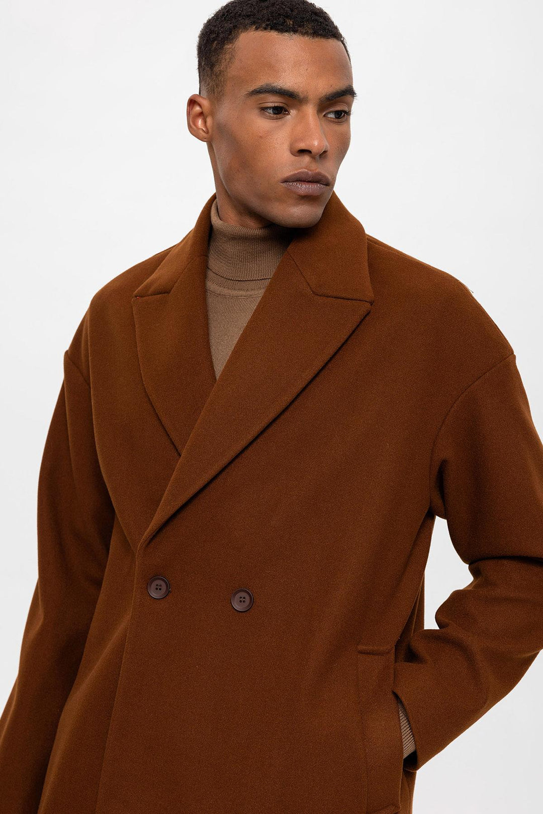 ANT Oversize Double Breasted Men's Coat - Holly Springs
