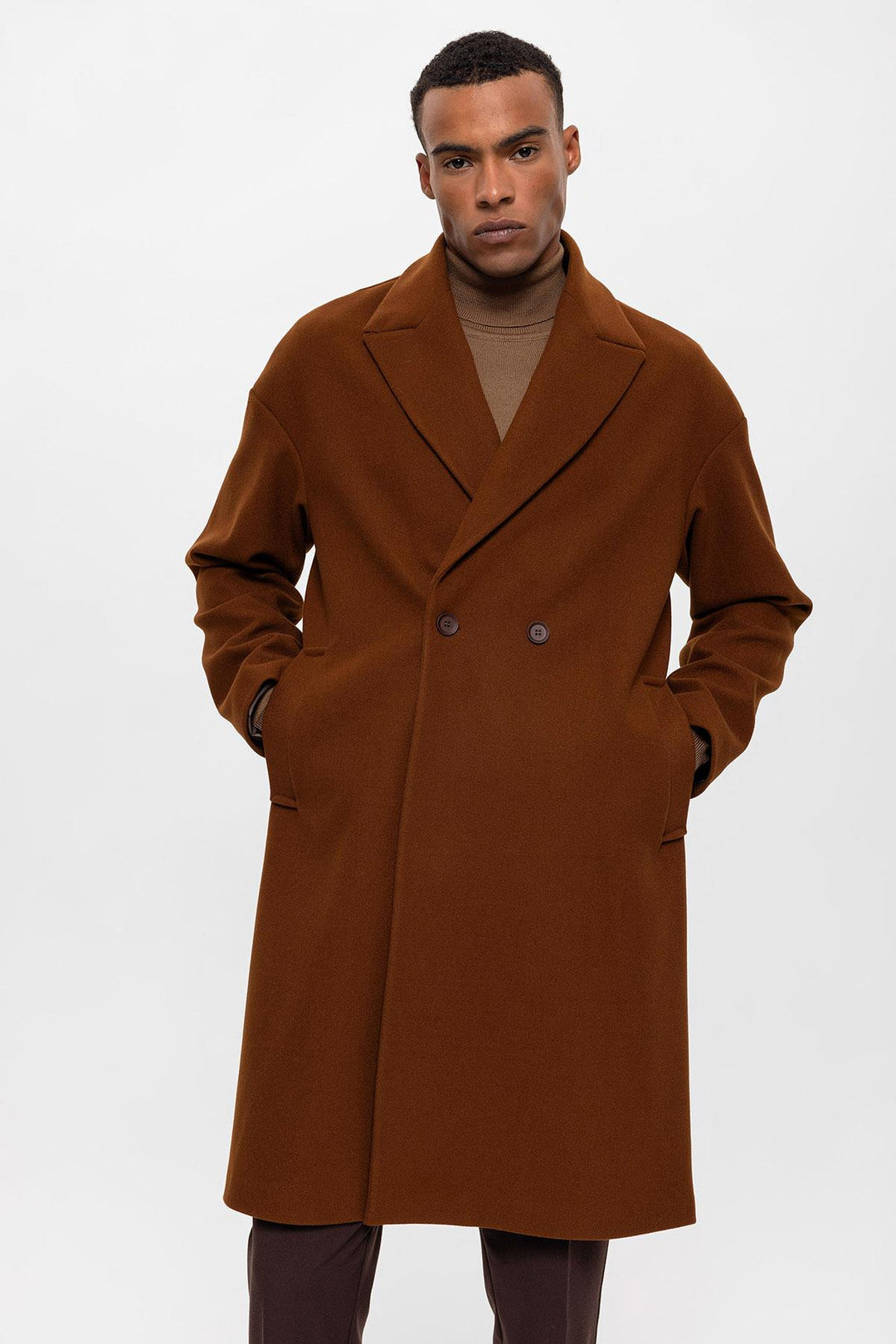ANT Oversize Double Breasted Men's Coat - Holly Springs