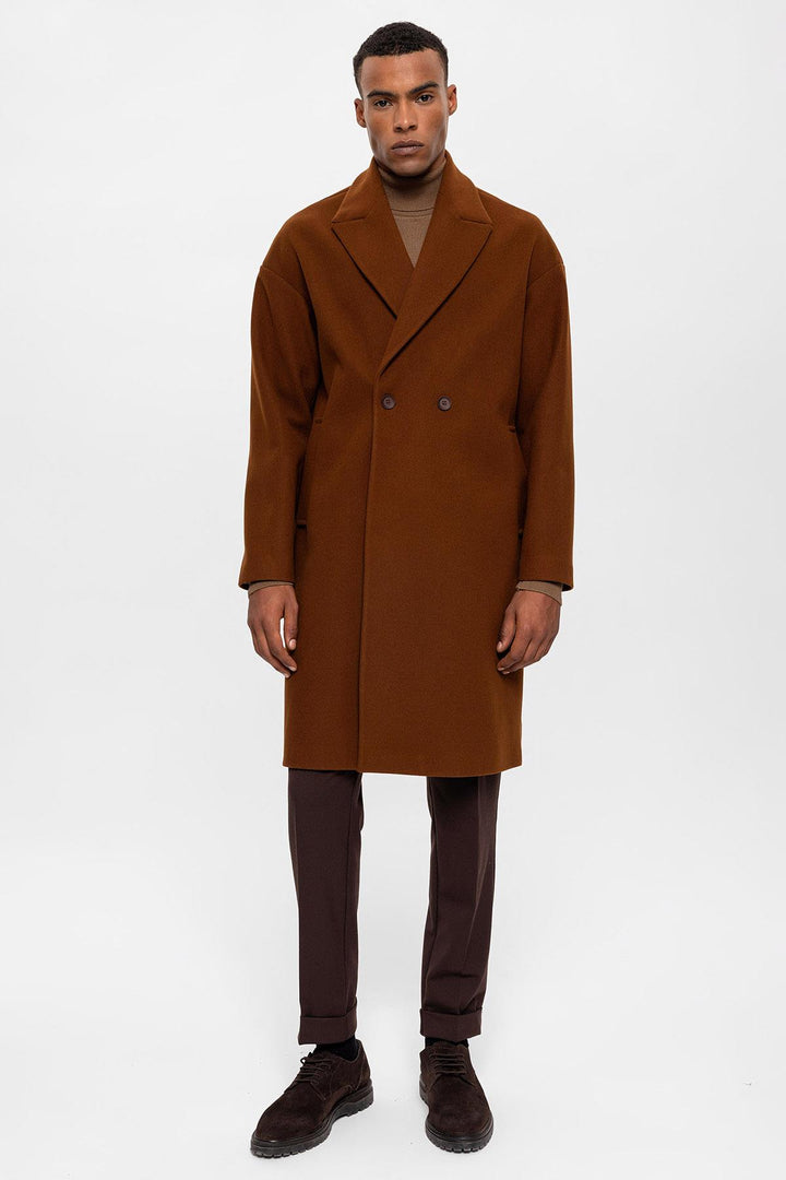 ANT Oversize Double Breasted Men's Coat - Holly Springs