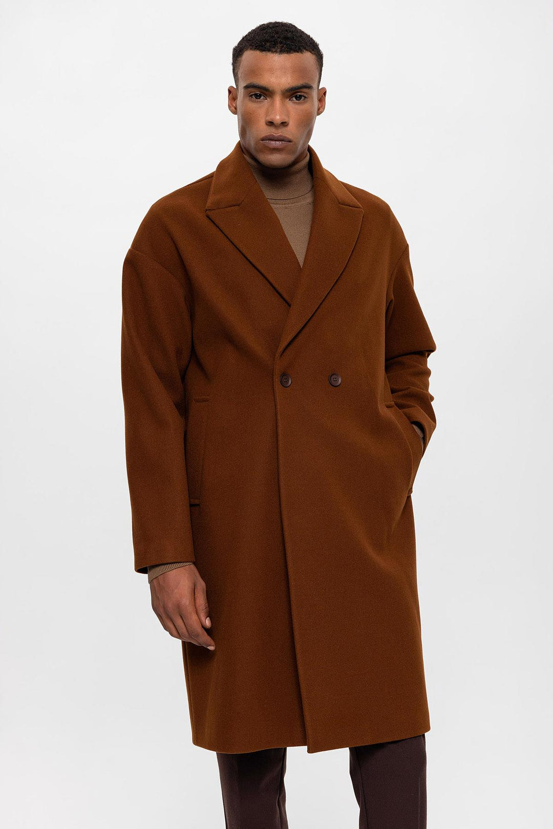 ANT Oversize Double Breasted Men's Coat - Holly Springs