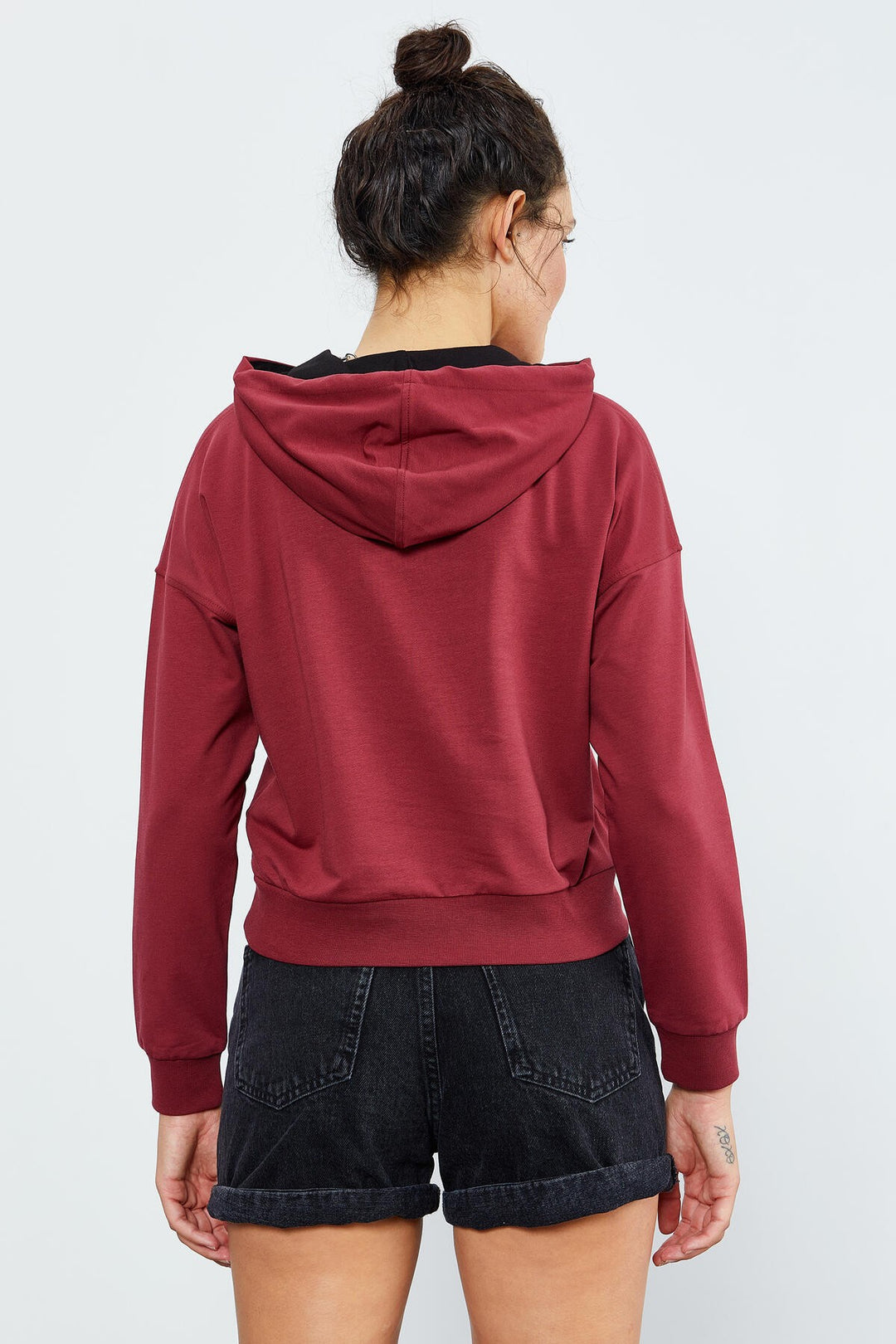 TMY Burgundy Long Sleeve Comfort Fit Hooded Women's Sweatshirt - 97115 - Leesburg