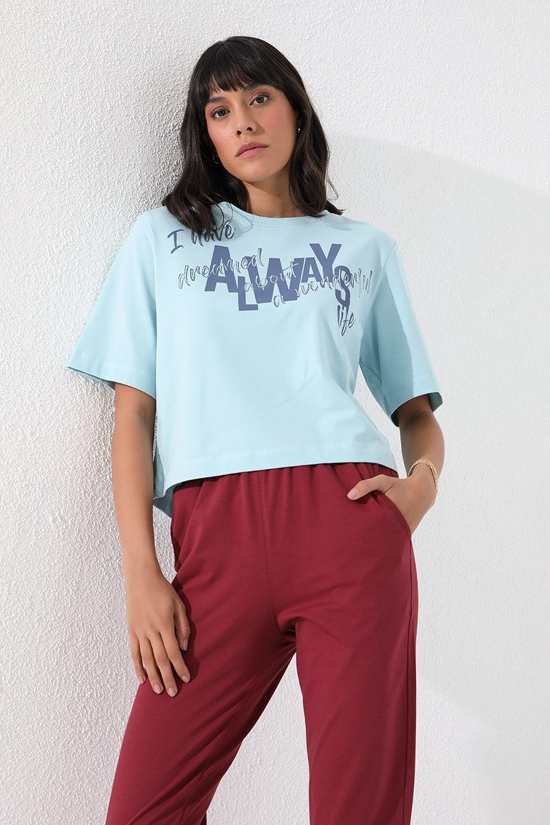 TMY Burgundy High Waist Jogger Comfort Fit Cuffed Women's Sweatpants - 94561 - Vlaardingen