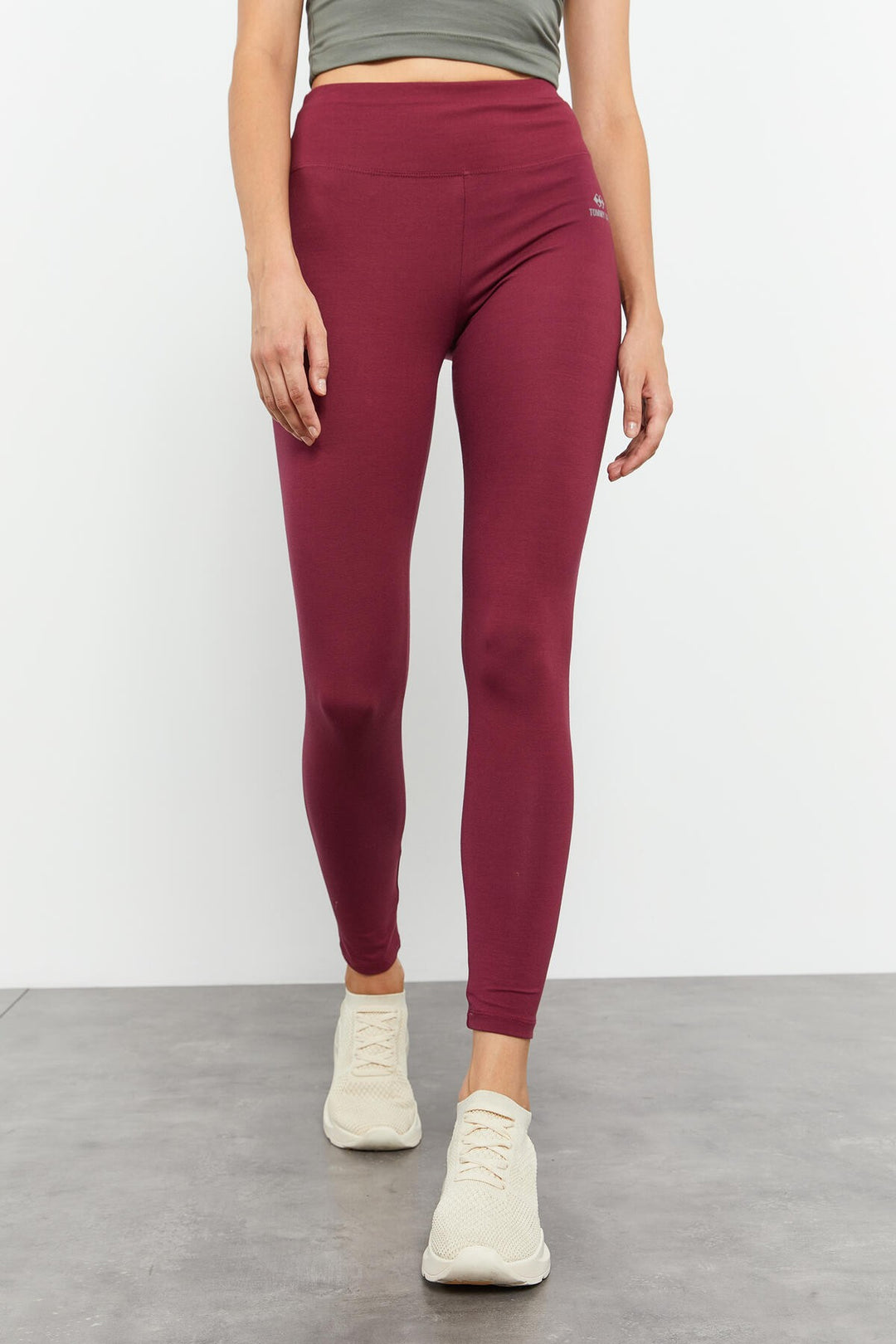 TMY Burgundy High Waist Shaper Slim Fit Skinny Leg Women's Leggings - 94011 - Alcalá de Guadaira