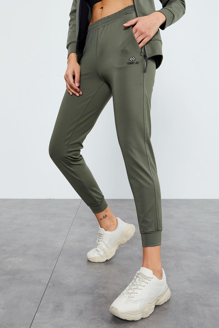 TMY Çağla Zip Pocket Scuba Fabric Standard Pattern Jogger Women's Tracksuit - 95271 - North Little Rock
