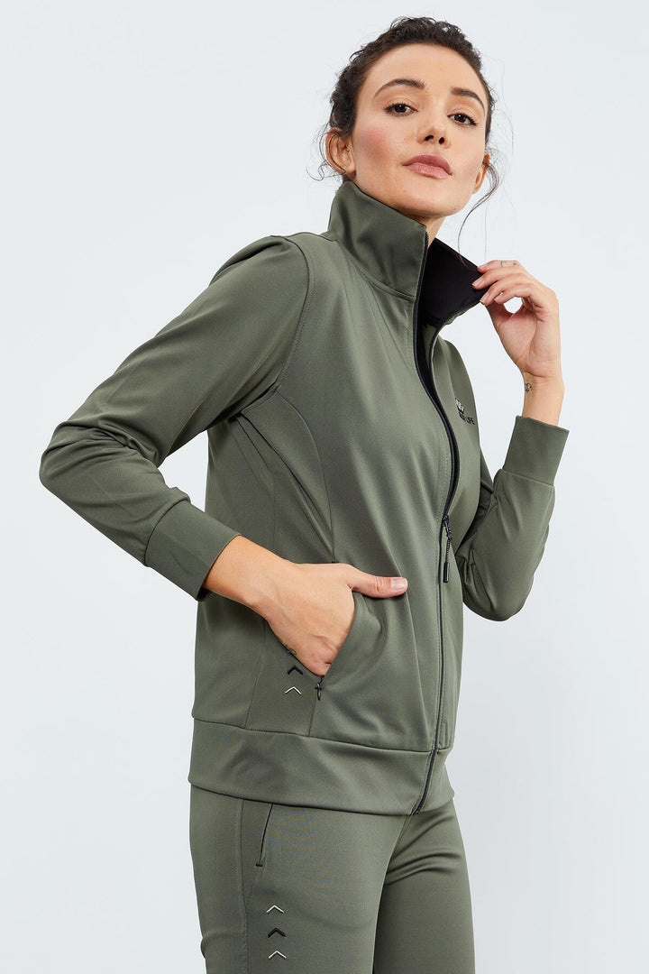 TMY Çağla Zip Pocket Scuba Fabric Standard Pattern Jogger Women's Tracksuit - 95271 - North Little Rock