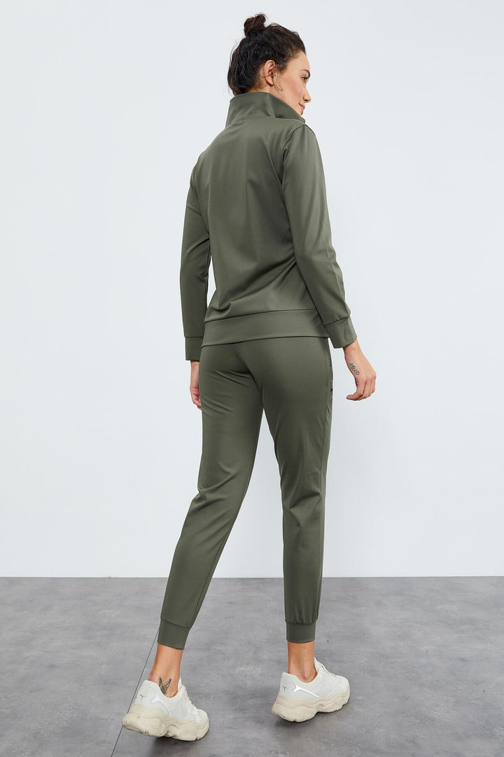 TMY Çağla Zip Pocket Scuba Fabric Standard Pattern Jogger Women's Tracksuit - 95271 - North Little Rock