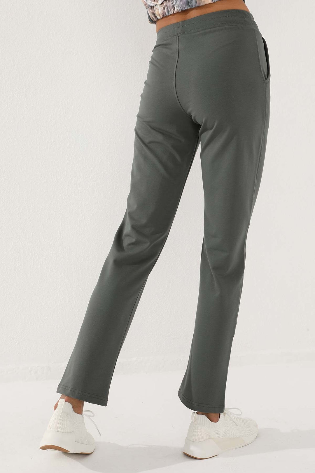 TMY Çağla High Waist Pocket Comfortable Fit Classic Leg Women's Sweatpants - 94584 - Modica