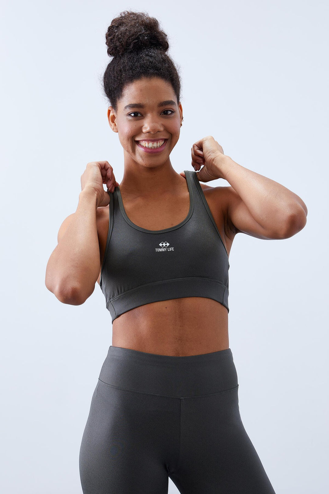 TMY Çağla High Waist Shaping Cross Back Detail Slim Fit Women's Leggings Set - 95282 - Moers