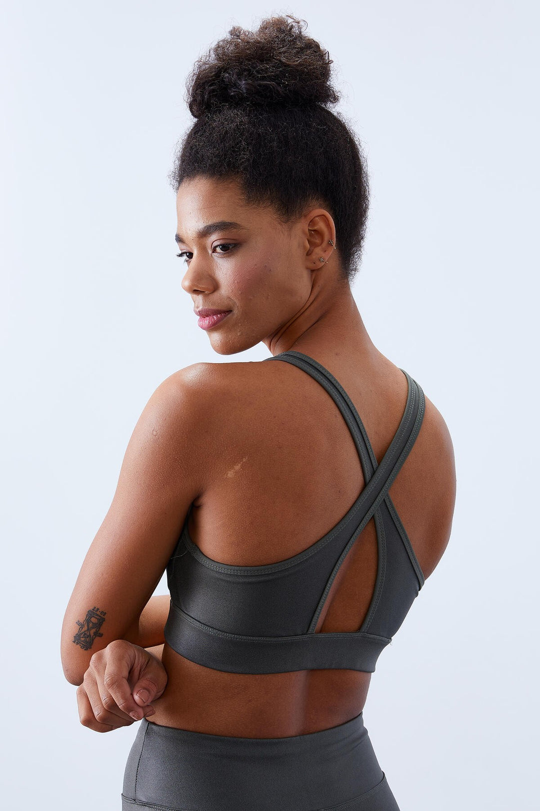 TMY Çağla High Waist Shaping Cross Back Detail Slim Fit Women's Leggings Set - 95282 - Moers