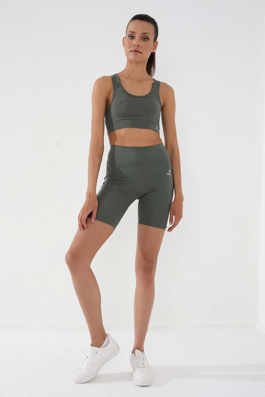 TMY Çağla High Waist Shaping Short Biker Women's Leggings - 91007 - Marhanets