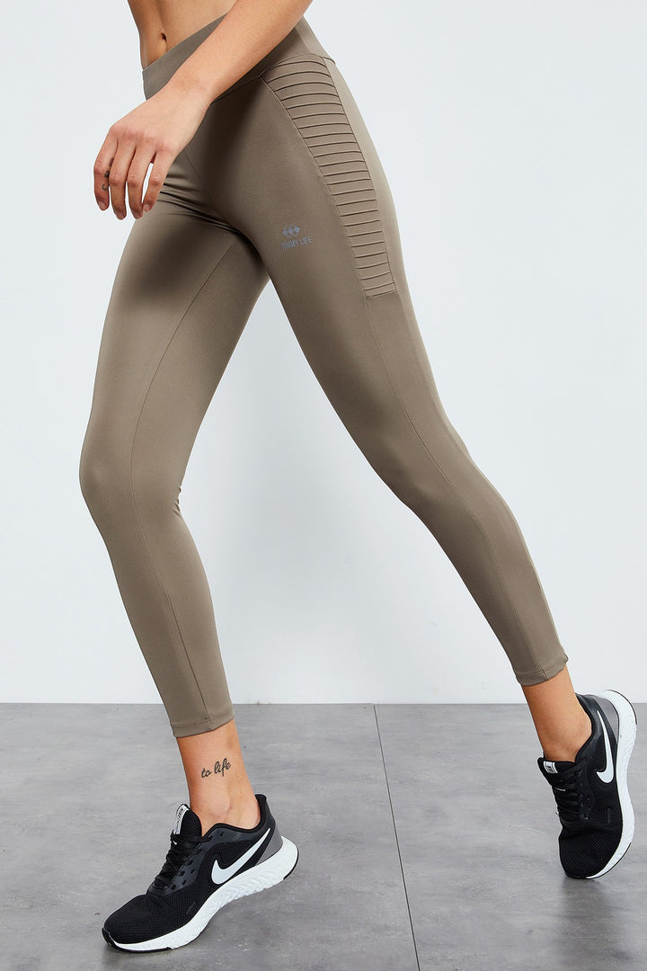 TMY Camel High Waist Shaper Slim Fit Skinny Leg Women's Leggings - 94568 - Georgetown