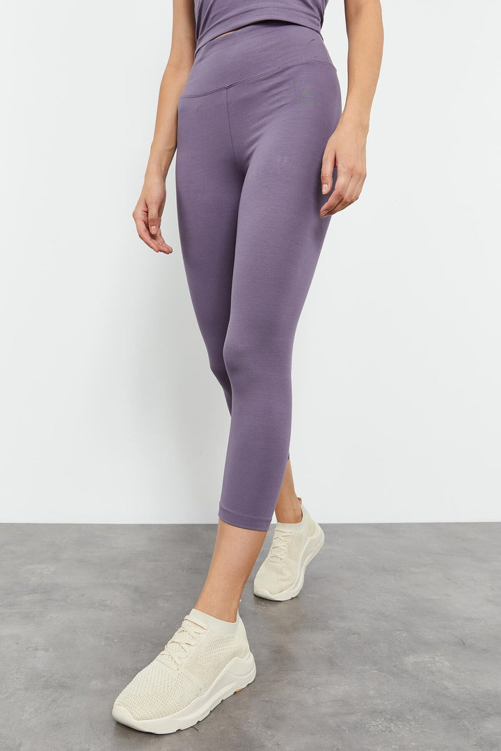 TMY Eflatun High Waist Capri-Crop Tank Top Slim Fit Women's Leggings Set - 95284 - Coyuca de Catalán