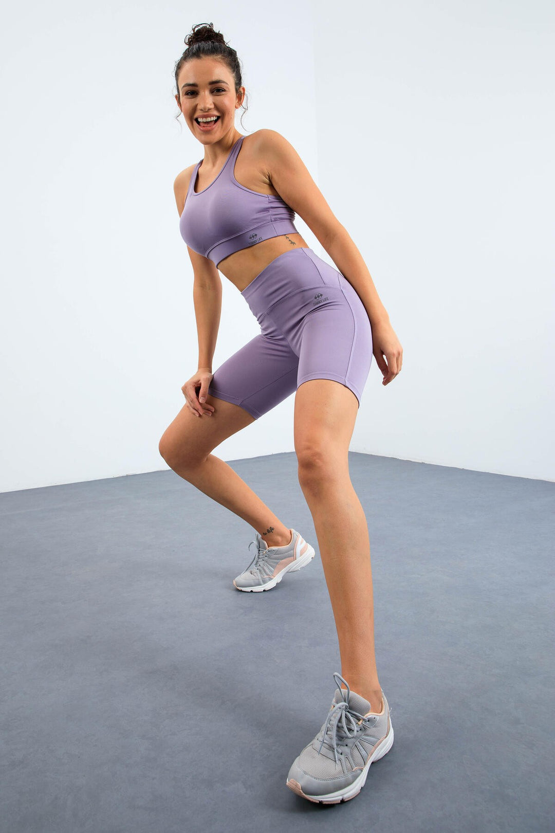 TMY Eflatun High Waist Shaper Slim Fit Bustier Biker Women Leggings Set - 95303 - Simi Valley