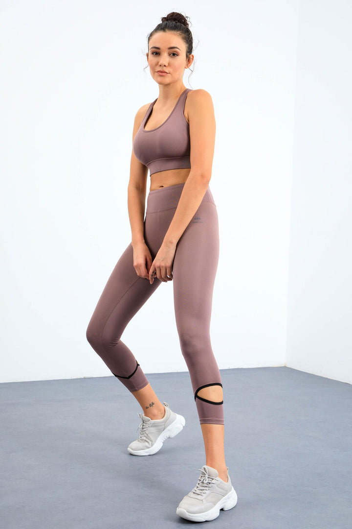 TMY Rose Dry Wrists Window High Waist Slim Fit Skinny Leg Women's Leggings - 94610 - Esposende