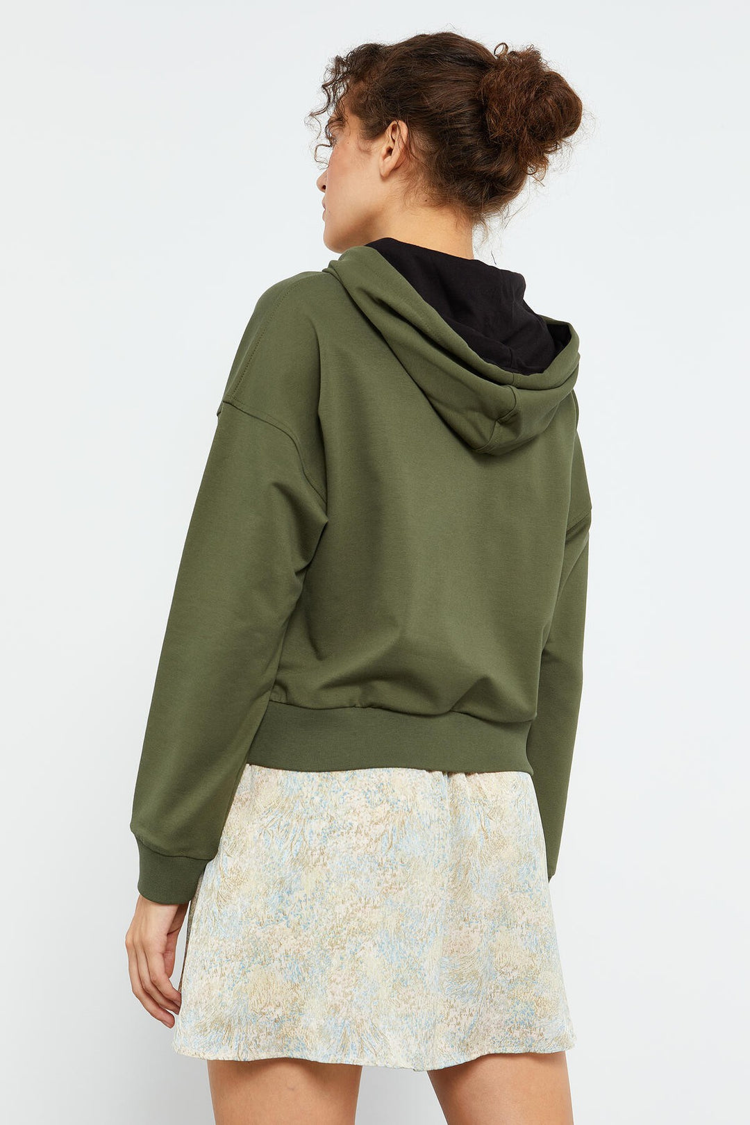 TMY Haki Long Sleeve Comfort Fit Hooded Women's Sweatshirt - 97115 - Manhattan