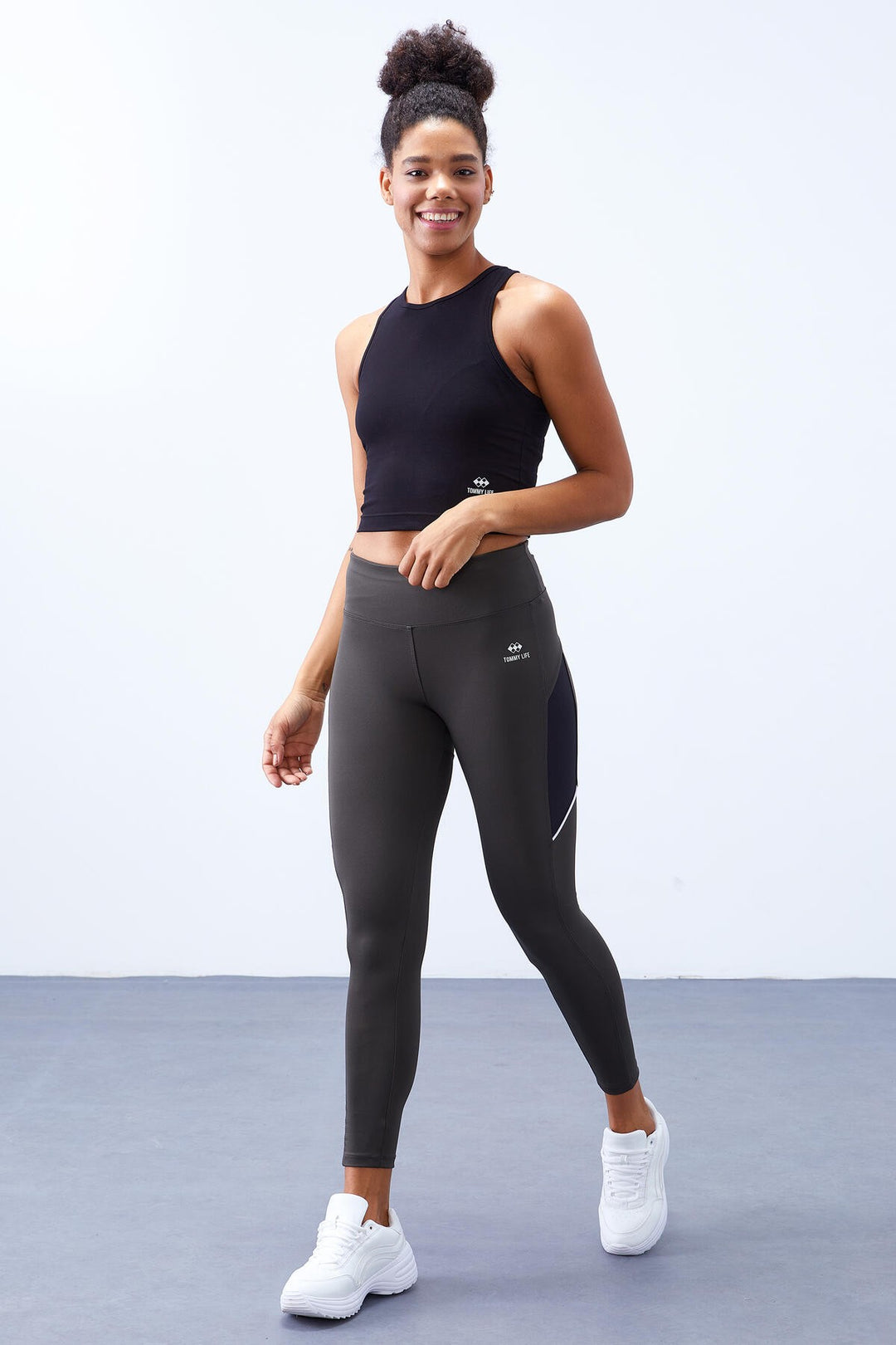 TMY Haki High Waist Shaping Skinny Leggings for Women - 94537 - North Ridgeville