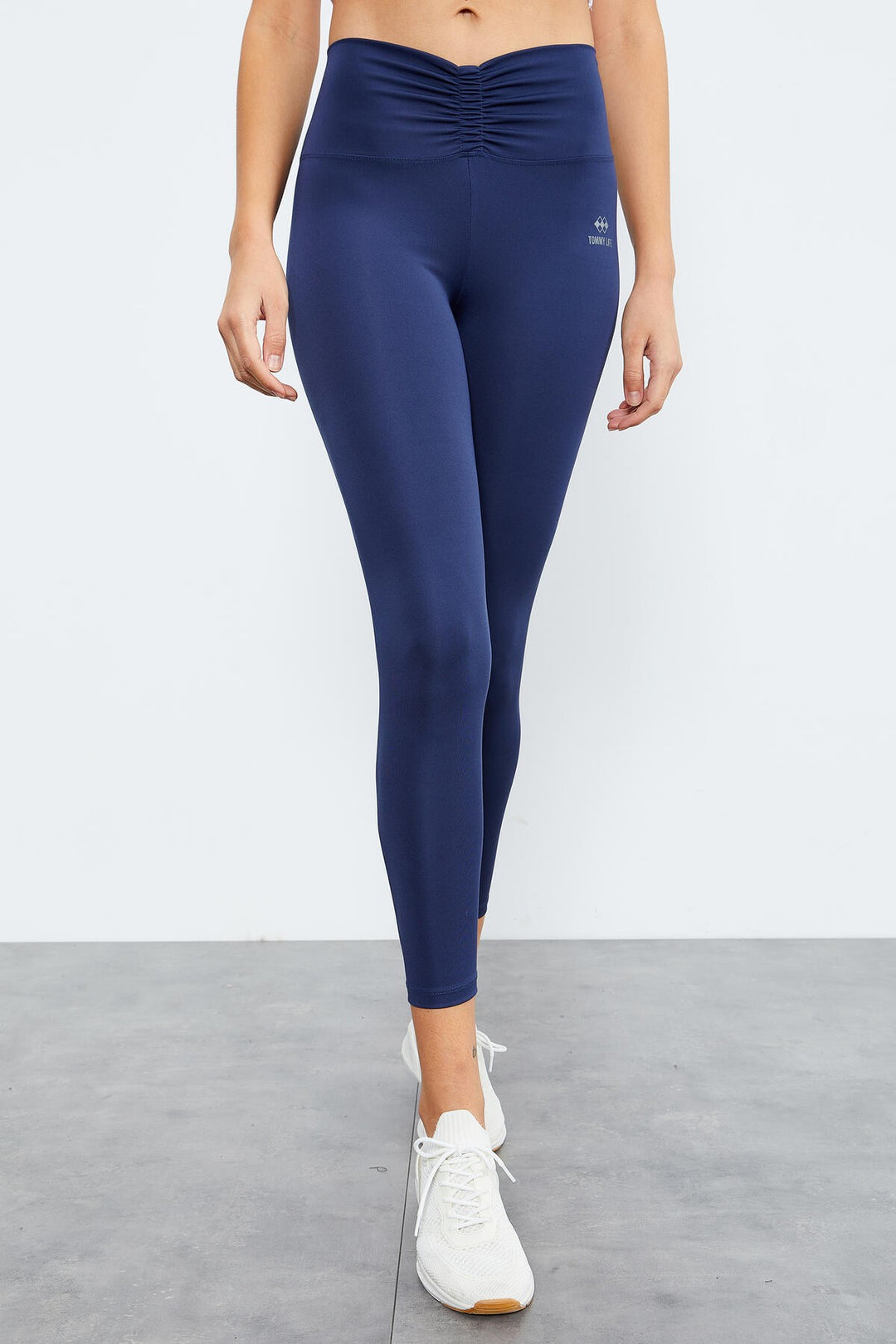 TMY Indigo High Waist Ruched Waist Stretch Slim Fit Women's Leggings - 94605 - Charleroi