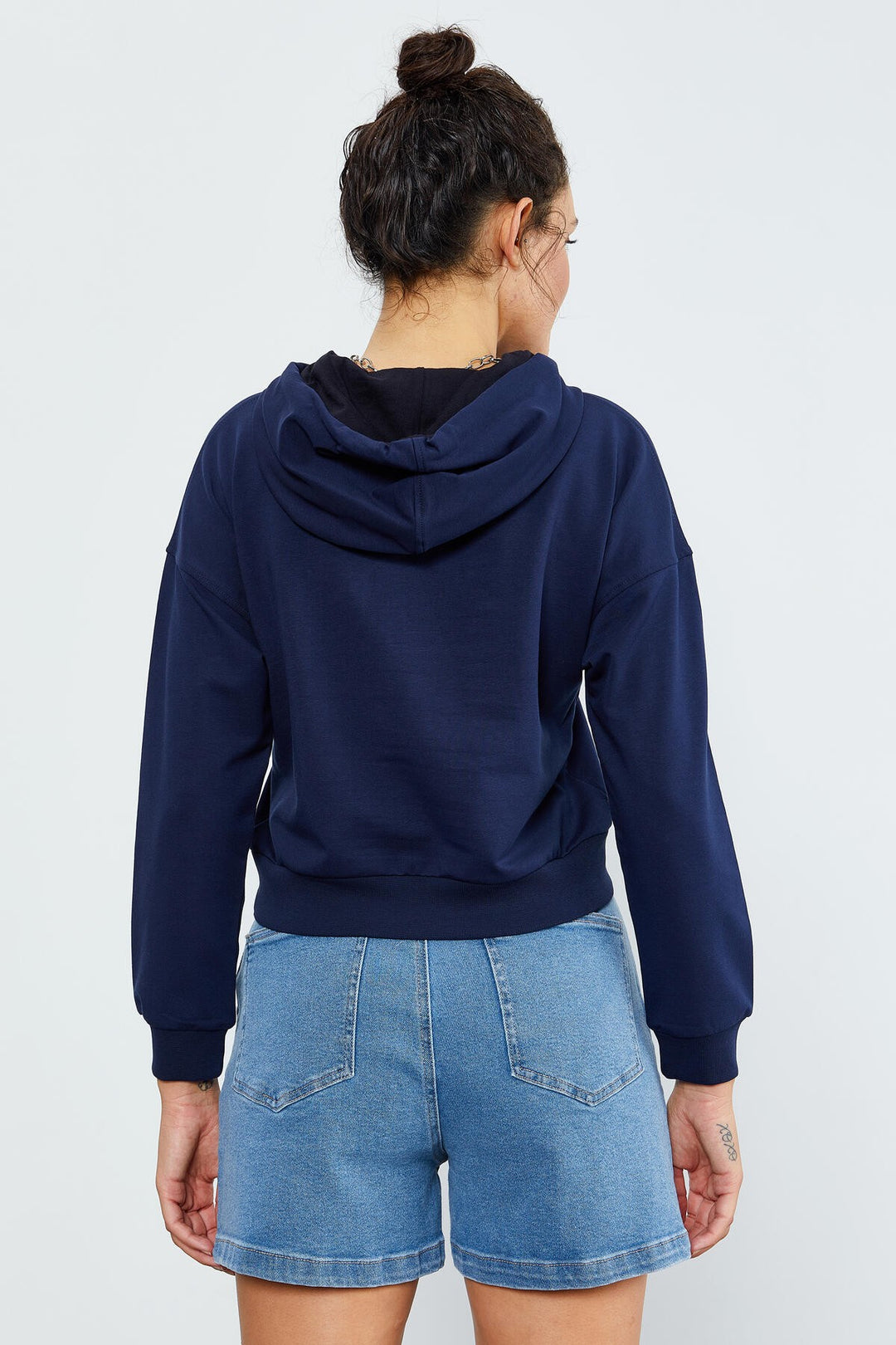 TMY Indigo Long Sleeve Comfort Fit Hooded Women's Sweatshirt - 97115 - Islington